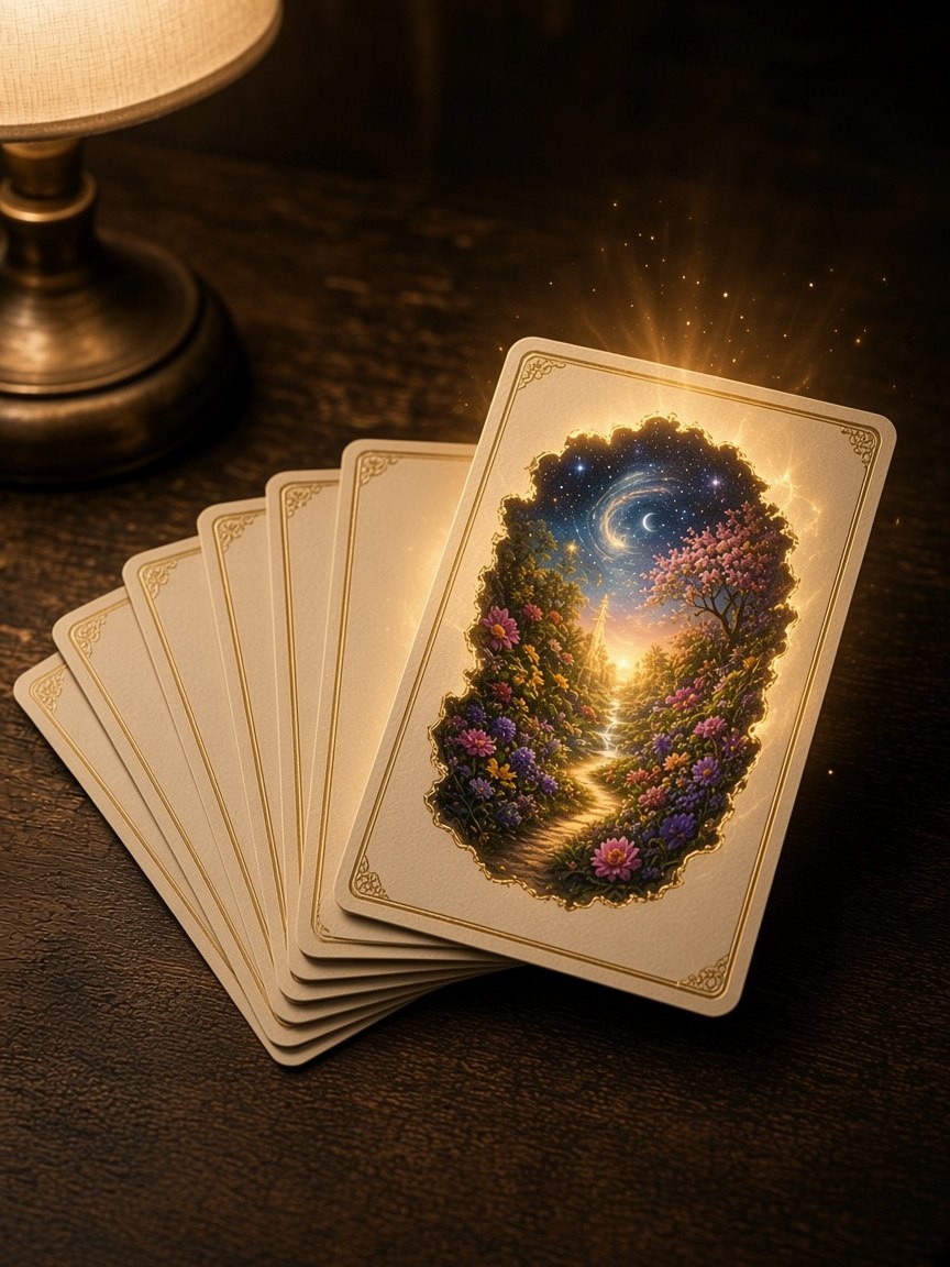 Breakthrough practice cards in soft candlelight